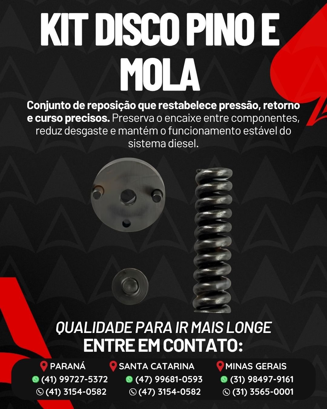 Kit Disco Pino e Mola